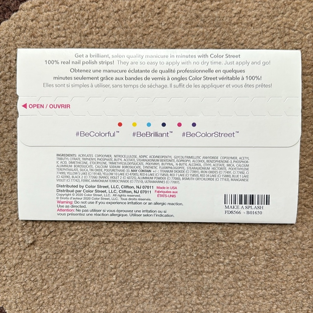 Color Street Nail Polish Strips; NEW - Picture 2 of 2